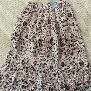 LOFT Maxi Tiered Skirt